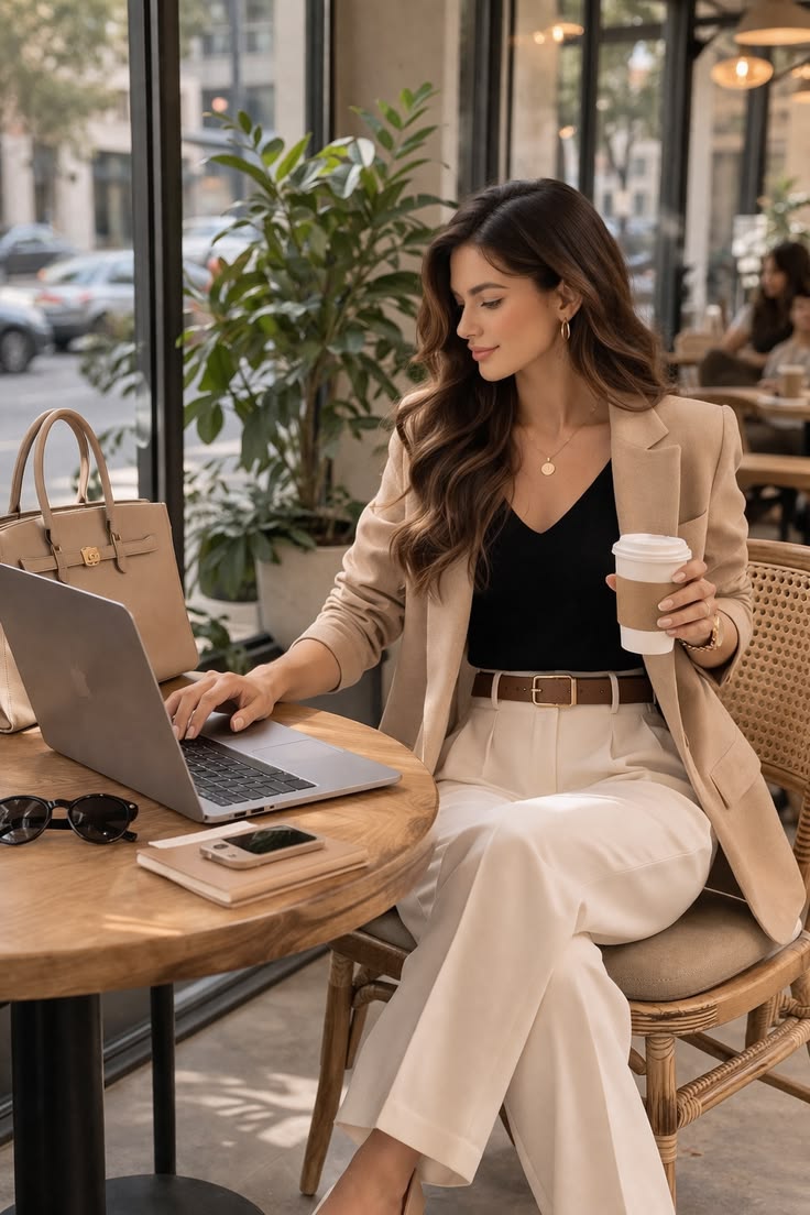 looking for a stylish and relaxed work outfit …